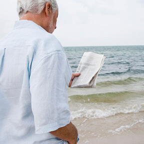 senior beach
